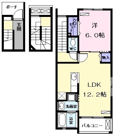 ファミール神郷 Ⅱの間取り