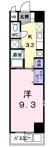 グランツ丸の内の間取り