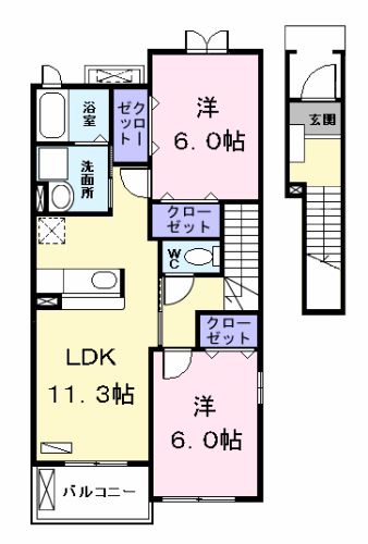 ポートヒルズ Tの間取り