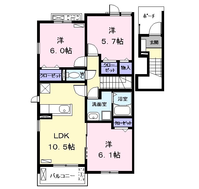 雅 ( miyabi )の間取り