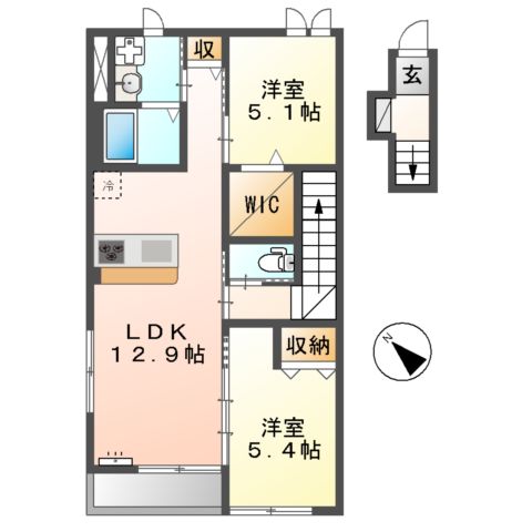 Mild Springsの間取り