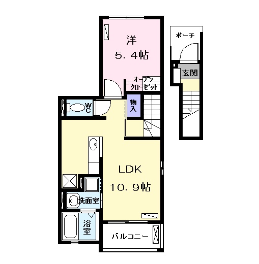 カーサ ドルチェの間取り