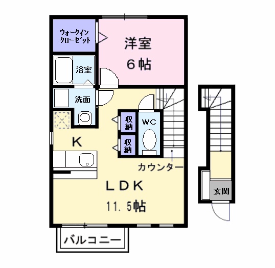 ラフィネ幸の間取り