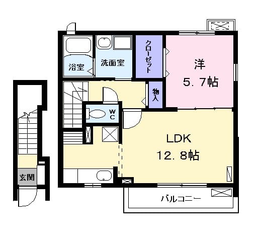 クラージュの間取り