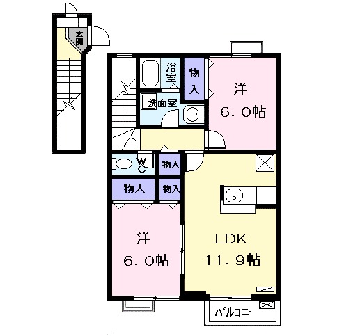 グリーンパークMの間取り