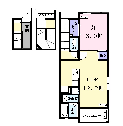ブランシュシュの間取り