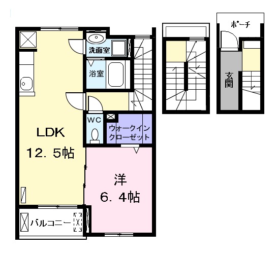 アルバ Aの間取り