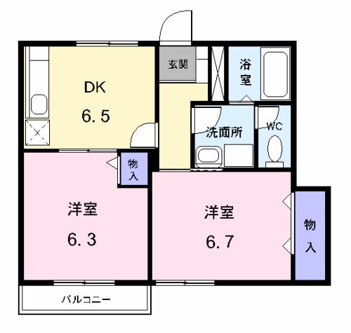 カーサミツミネ・プチの間取り