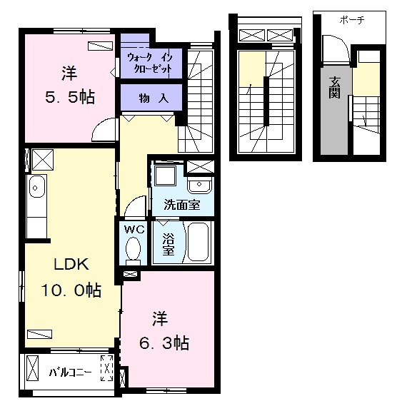 アザレアAの間取り