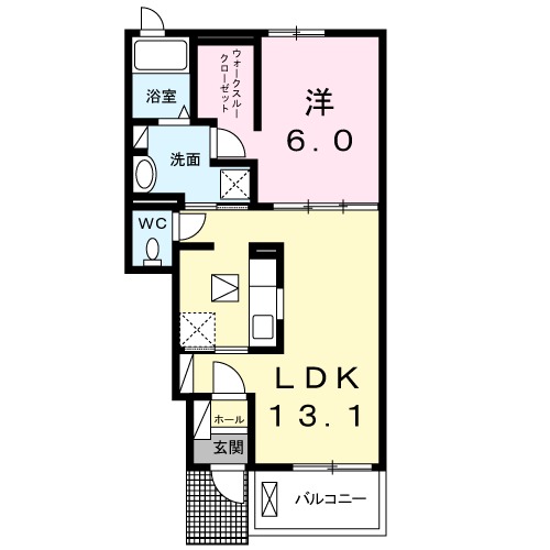 上志津バード グランソネⅡの間取り