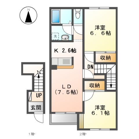カーサ フェリーチェの間取り