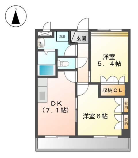 North riverの間取り