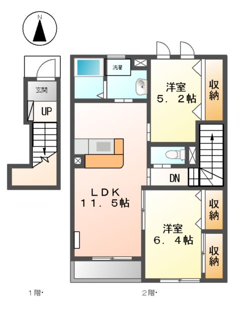 ガーデンハイム マーサの間取り
