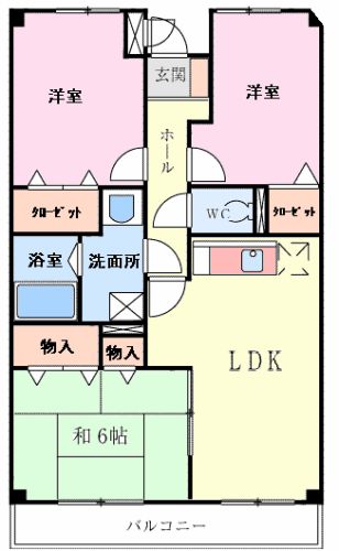 セピアコートKの間取り