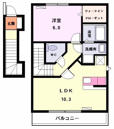 プラシードBの間取り