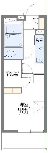 レオパレスシャルールの間取り