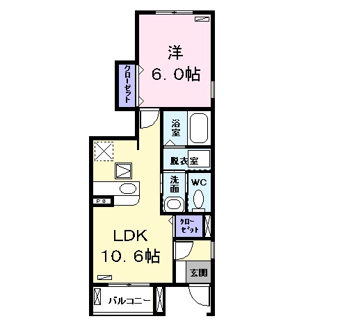 ラルジュツカサ プロシャンの間取り