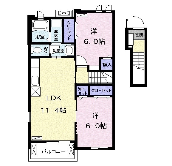 スター ヒル H Ⅱの間取り