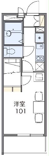 レオパレスフレンディー太閤の間取り