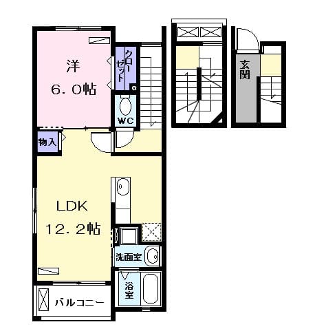 ゼファー 高道の間取り