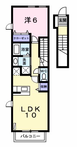 レジデンス輝Ⅱの間取り