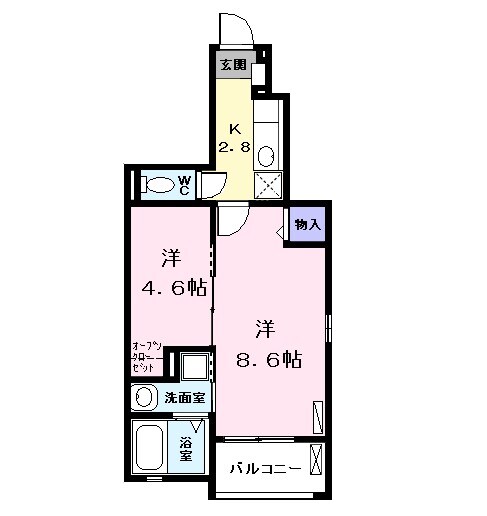 アルモニー Wの間取り