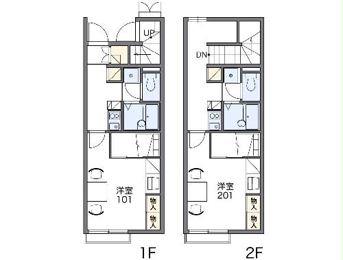 レオパレスかすもりの間取り