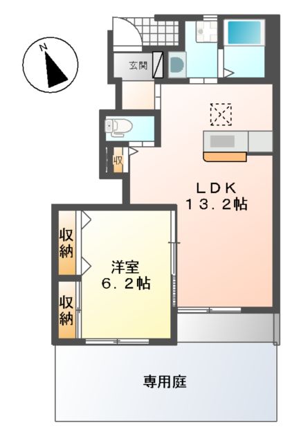 シエルブルーの間取り