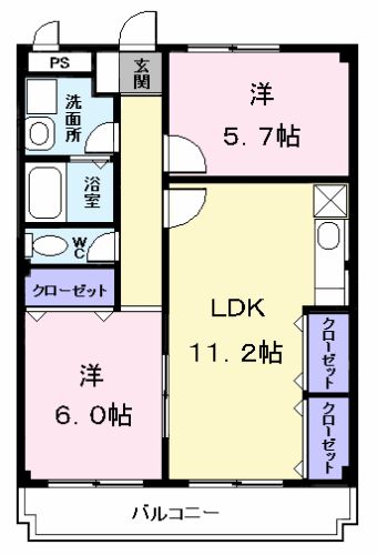 サザンウインドパートⅢの間取り