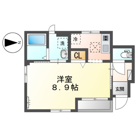 ノーブル中郷の間取り
