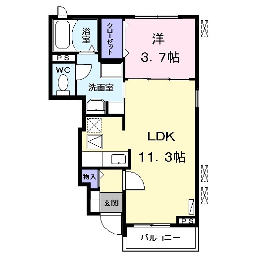 プランドール Tの間取り