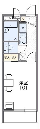 レオパレス城屋敷110の間取り