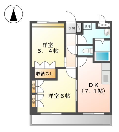 North riverの間取り