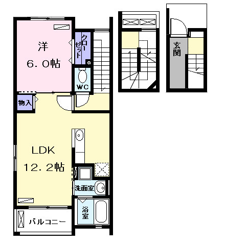 ブリッサ港西Ⅱの間取り