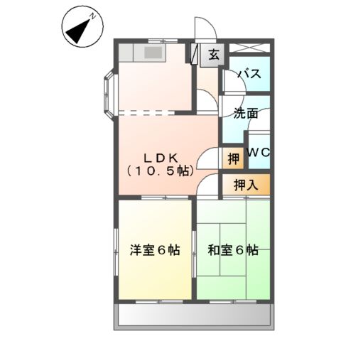 エスポワールの間取り