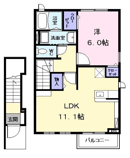 アザレア 由の間取り