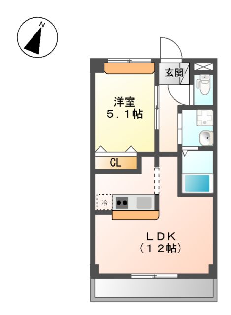 エクシードJINⅡの間取り