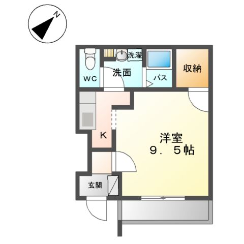 ベルハウスA棟の間取り