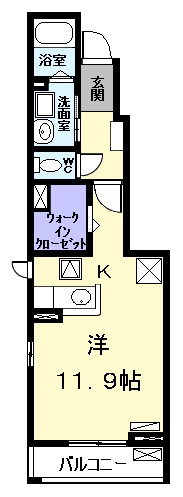 ティーズヴィラ八田の間取り