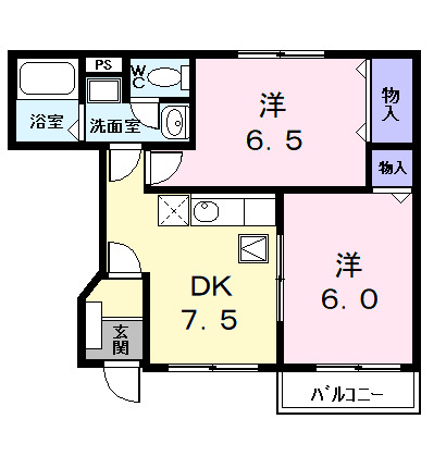 プリムローズKの間取り