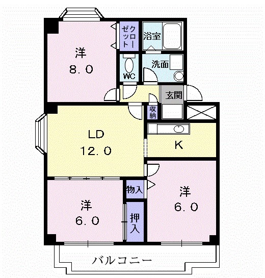 フローレンスハイツの間取り