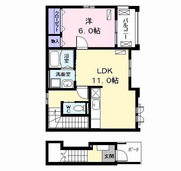 クレシェンドの間取り