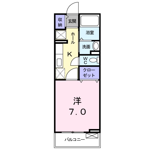 グランドライフB棟の間取り