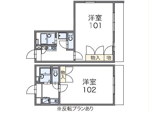 レオパレス出藍の間取り