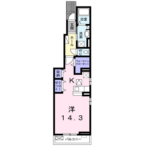 ライゼ長良 Aの間取り