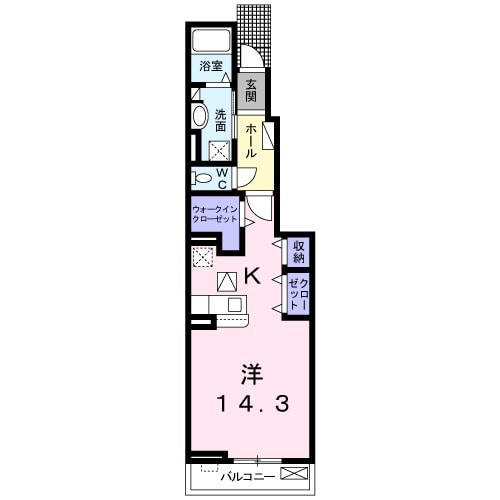 ライゼ長良 Aの間取り