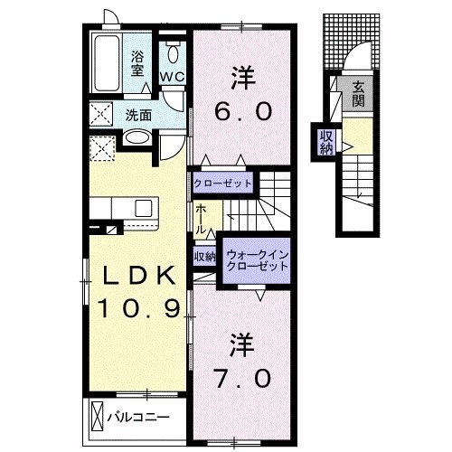 アルバソーレ Ⅱの間取り