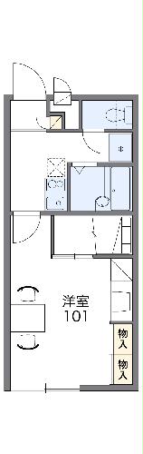 レオパレスハナミズキ仁戸名の間取り