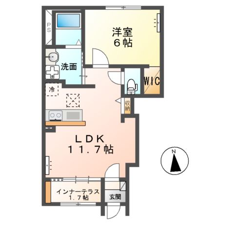 Pine tree House(パインツリーハウス)原町の間取り