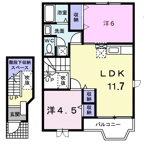 フォレスト21 Ⅰの間取り